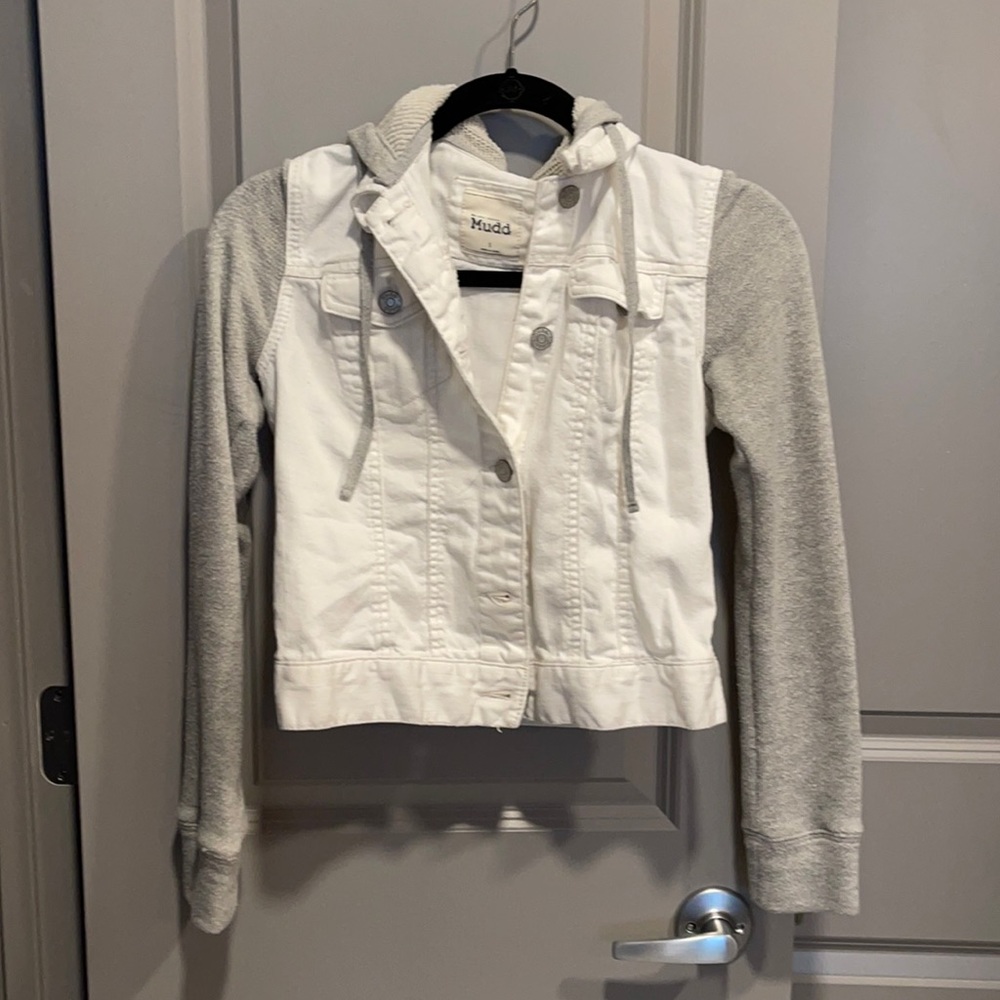 White jean jacket